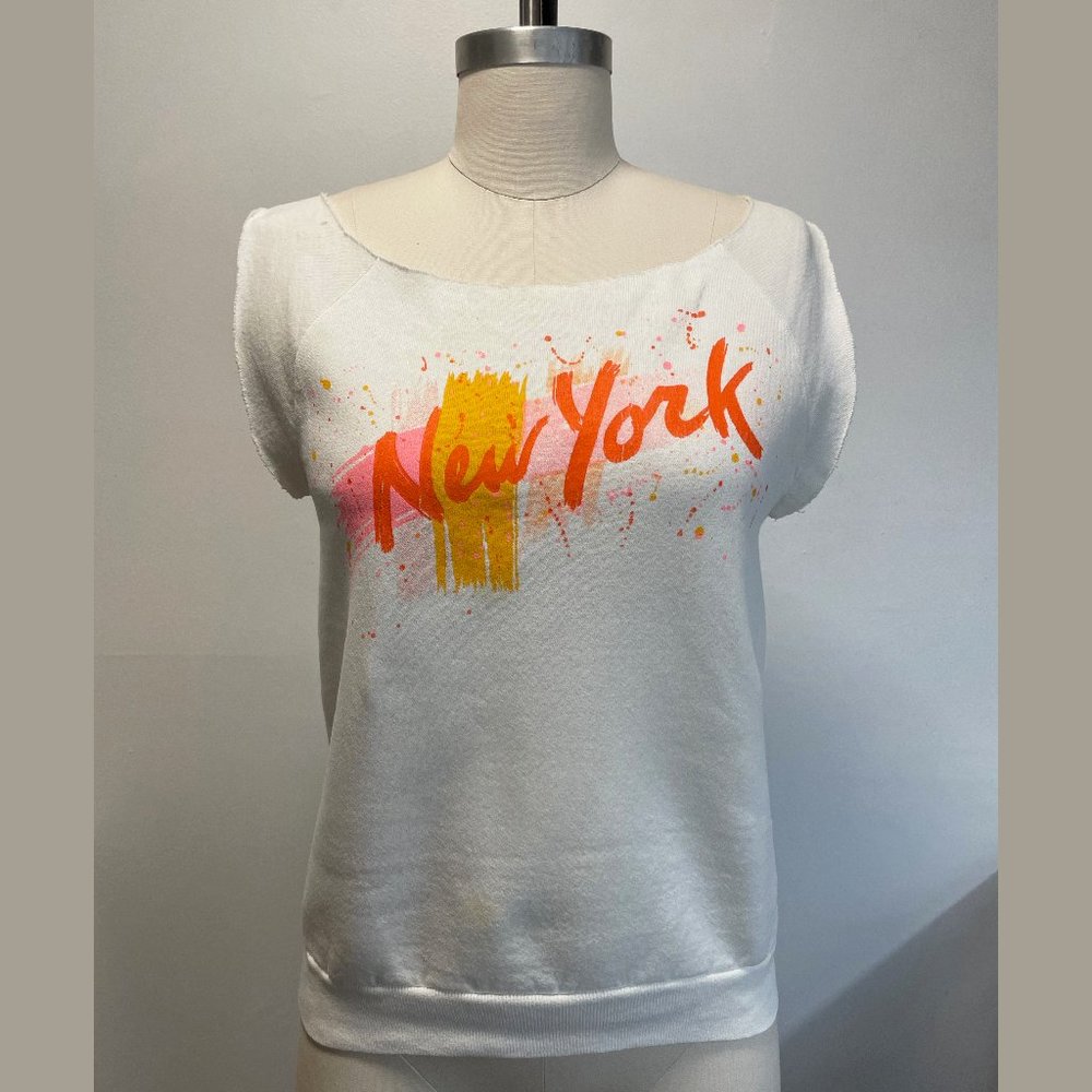 Vintage New York Sweat – White Size M
